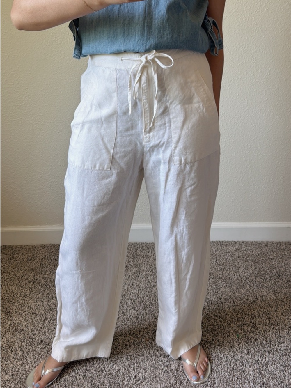Liz Claiborne 100% linen pants